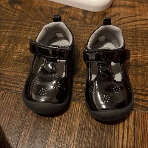 Stride Rite Black Kids Dress Shoes